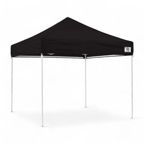 Impact Instant Canopy - Black Outdoor Tent with Aluminum Frame, 60" Tall (Folded)