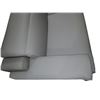 Image 2 : Brand New Modern Gray Leather Sofa, Approx. H28.5" xW81" x D40" -  Without Box
