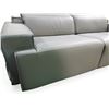 Image 3 : Brand New Modern Gray Leather Sofa, Approx. H28.5" xW81" x D40" -  Without Box