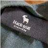 Image 2 : Black Goat Cashmere Teal Loungewear Set - Long Cardigan & Pants, 70% Cashmere 30% Silk (Size M)