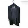 Image 6 : Black Goat Cashmere Black Loungewear Set – Long Cardigan & Jogger Pants (Size M)