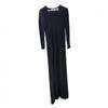 Image 1 : Ports Black 100% Pure Cashmere Long Sleeve Maxi Dress (Size M)