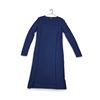 Image 1 : Black Goat Cashmere Blue Long Sleeve Shift Dress (Size L)