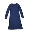 Image 2 : Black Goat Cashmere Blue Long Sleeve Shift Dress (Size L)