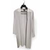 Image 2 : Holt Renfrew Light Beige Long Open-Front Cardigan - 100% Cashmere (Size L/G)