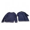 Image 2 : Jaeger Navy Cardigan & Short Sleeve Top - Made in Great Britain (Size Medium)