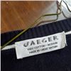 Image 4 : Jaeger Navy Cardigan & Short Sleeve Top - Made in Great Britain (Size Medium)