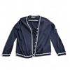 Image 6 : Jaeger Navy Cardigan & Short Sleeve Top - Made in Great Britain (Size Medium)