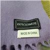 Image 3 : 2 Pcs 100% Cashmere Scarves - Lilac Pom-Pom Trim & Grey Fringed