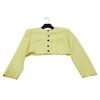 Image 2 : Jaeger & Rodier Yellow Wool Cropped Jackets - Made in Great Britain & France