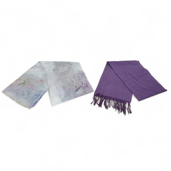 2 Pcs Black Goat and Holt Renfrew Scarves