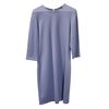 Image 2 : 2 Pcs - St. John Purple 3/4-Sleeve Dress & Vince Grey Long-Sleeve Top, 100% Cashmere (Size S)
