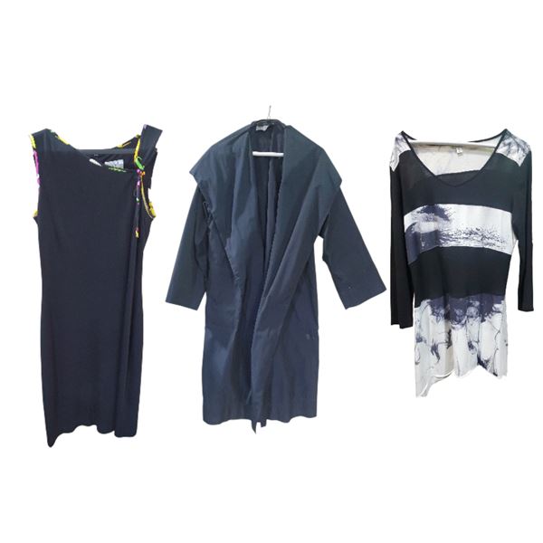 3 Pcs Outfit Lot - Jaeger Black Coat and Other Brands (Various Size)