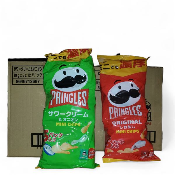 Pringles Mini Chips (2 Boxes) - Original & Sour Cream & Onion (Japanese) (Best By Sept 2025)