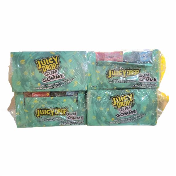 Juicy Drop Gum - 4 × 16-Count Boxes (Best Before Feb 25, 2025)