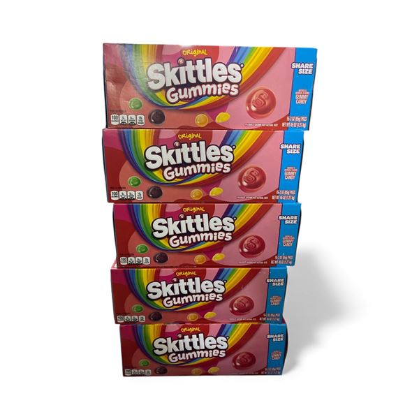 Skittles Original Gummies, 5 x 15-Pack (Best Before Dec 2025)