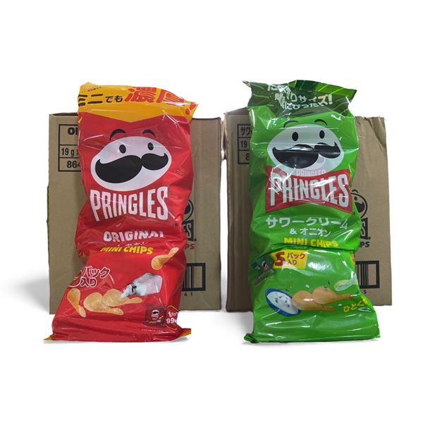 Pringles Mini Chips (2 Boxes) - Original & Sour Cream & Onion (Japanese) (Best By Sept 2025)