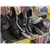 Image 4 : Shelf of Shoes Includes Includes Boots, Sneakers, and Dress Shoes - Various Styles and Brands