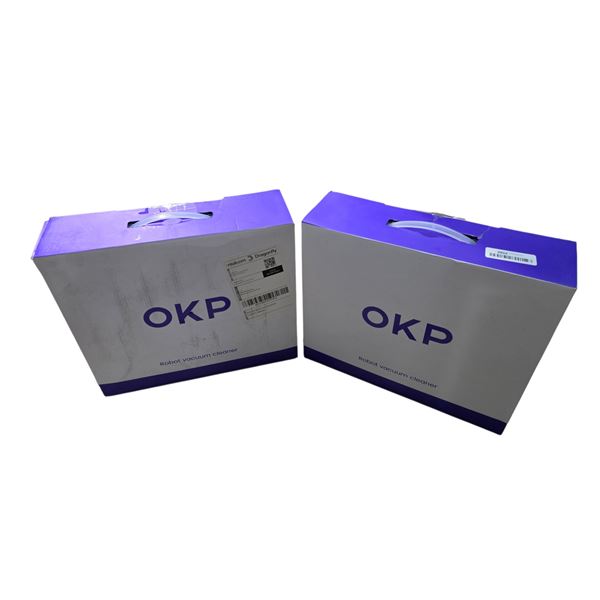 Group of 2 OKP Robotic Vacuum Cleaner (Model K5) - RV: $598 CAD