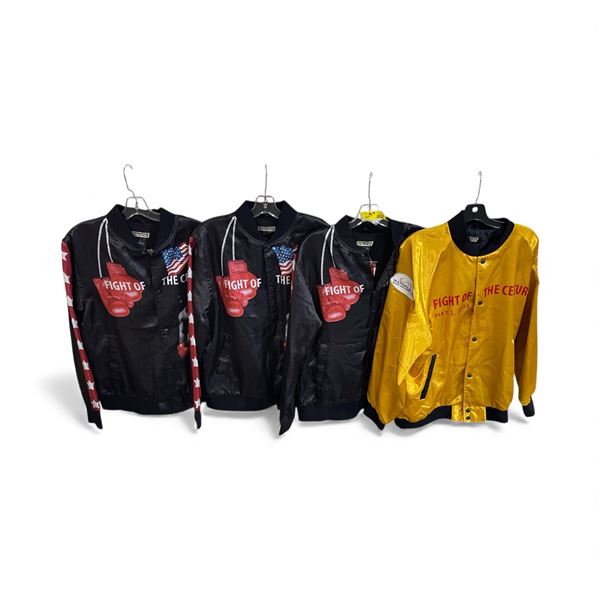 4 "Fight of the Century" Boxing Bomber Jackets (Size L) Mayweather vs. Pacquiao - RV: $110+ Each