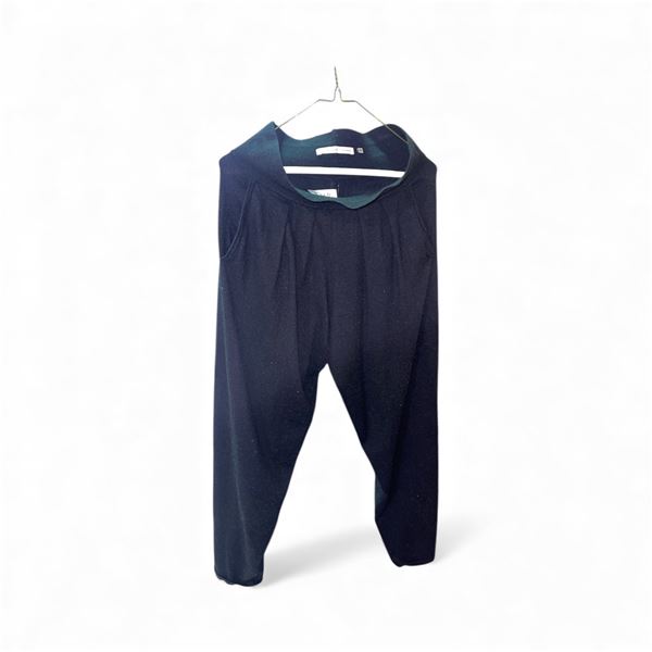 Black Goat Cashmere Black Lounge Pants, 100% Cashmere (Size M)