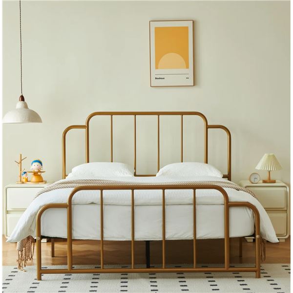 New in Box Gurtha Metal Platform Bed 203M - Black colour (Photo for reference only)