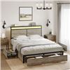 Image 1 : New in Box Antioch Modern Full Bed Frame (HB006GKGY)