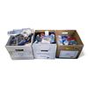 Image 1 : 3 Boxes of Footwear Supplies Includes Insoles, Socks, and Cleaning Supplies