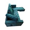Image 2 : Strucktube RHF Chaise Sectional Sofa - Teal, Approx. H20" x W85" x L32"/63"