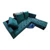 Image 4 : Strucktube RHF Chaise Sectional Sofa - Teal, Approx. H20" x W85" x L32"/63"