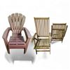 Image 1 : 3 Plastic Adirondack Chair and 2 Wooden Folding Chairs