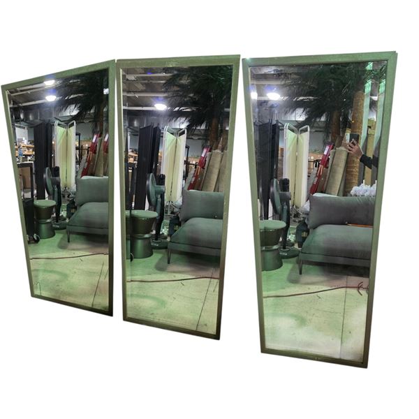 Group of 3 Wall Mirrors, H60" x 24" Each