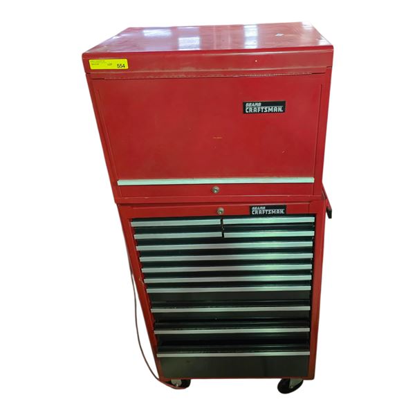 Sears Craftsman Tool Box, H62" x W26"