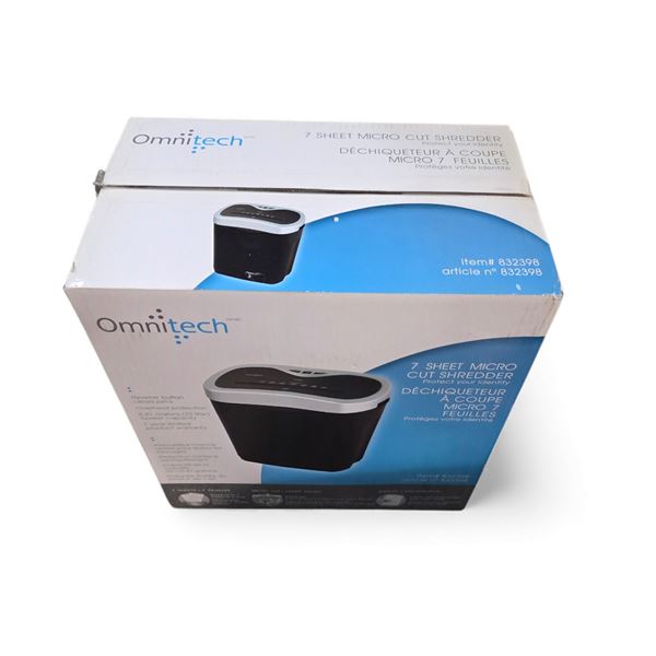 OmniTech 7 Sheet Micro Cut Shredder