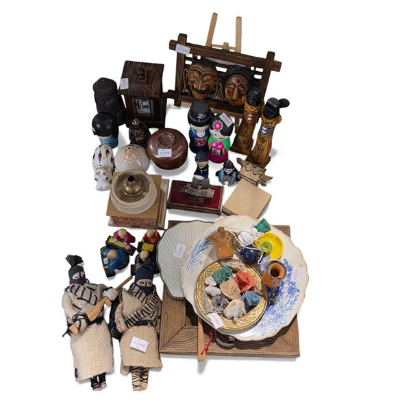 25+ Pcs Diverse Asian Handcrafted Figurines and Decor