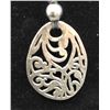Image 6 : SILPADA STERLING SILVER FILIGREE PENDANT NECKLACE & WAVE CUFF BRACELET. BRACELET MEASURES APPROX. 7.