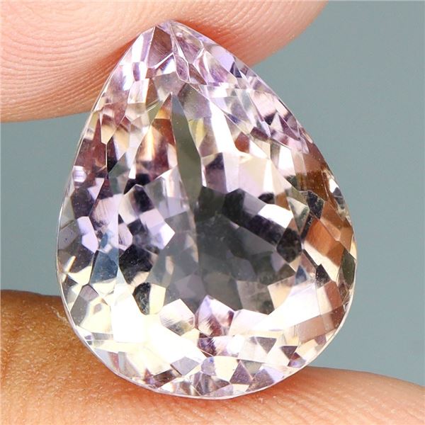 BEAUTIFUL PEAR CUT NATURAL 12 CT. AMETRINE (AMETHYST AND CITRINE) UNTREATED - Estimated Value - CAD 