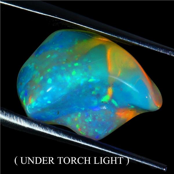 EXCELLENT AAA FLORAL FLASH PLAY OF COLOR CRYSTAL FIRE OPAL 9.03 CT. NATURAL - Appraised value CAD 1,
