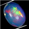 Image 2 : 4.17 CT. EXCEPTIONAL PLAY OF COLOR FIRE OPAL OVAL CABOCHON- Appraised value CAD 3,005
