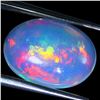 Image 3 : 4.17 CT. EXCEPTIONAL PLAY OF COLOR FIRE OPAL OVAL CABOCHON- Appraised value CAD 3,005