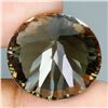 Image 3 : ROUND CONCAVE CUT NATURAL CLEAN SMOKY QUARTZ 30.84 CT. ESTIMATED VALUE 2,200