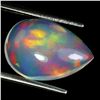 Image 3 : PEAR CUT CABOCHON HUGE PLAY OF COLOR FIRE OPAL - Appraised value CAD 3,095