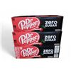 Image 1 : Group of 3 crates of Dr Pepper Cherry Zero Sugar Drink - exp Nov 2025