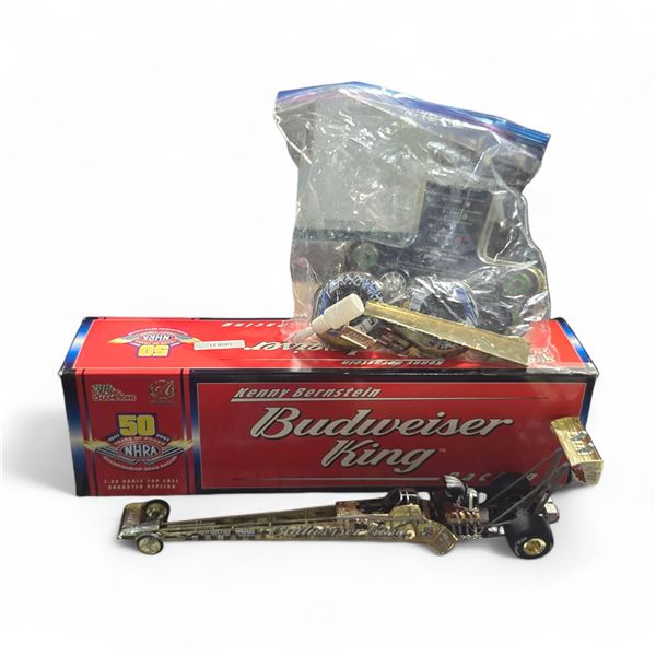 NHRA Racing Champions 1/24 Gold Kenny Bernstein Budweiser King Dragster
