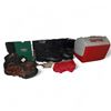 Image 1 : Coleman Lantern Case, Kodiak Boots (Size 12), Sorel Boots (Size 12), and Playmate Cooler