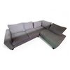 Image 2 : Stylus Contemporary Sectional Sofa with Storage Ottoman - Gray