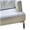 Image 2 : Light Gray Leather Sofa, H24" x W77" x D35"