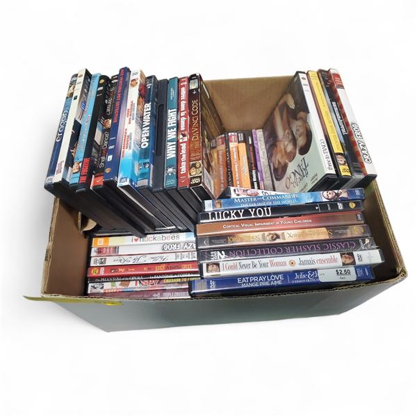 Group of DVDs - Popular Titles like "The Lord of the Rings", "The Da Vinci Code" and More