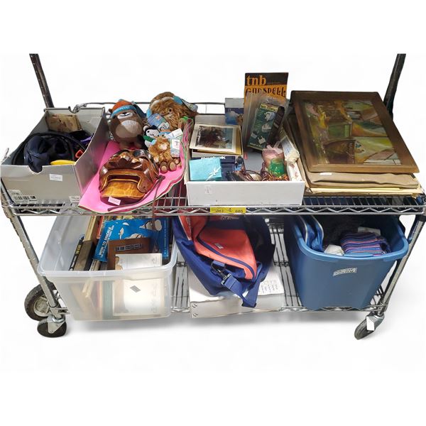 2 Shelves of Collectibles and Decorative Items