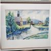 Image 5 : Group of 6 Framed Watercolor and Wall Art - Various Sizes